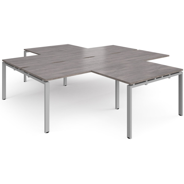 Adapt 4 Person Desk Cluster with Return Unit